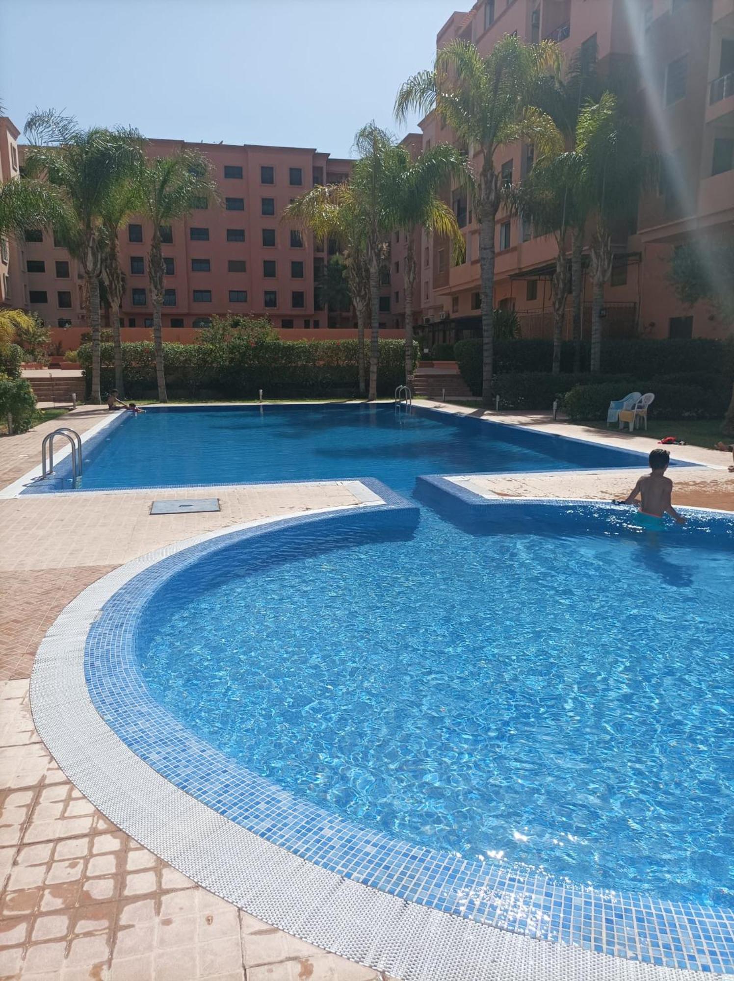 Appartement Haut Standing Vu Piscine Marraquexe Exterior foto